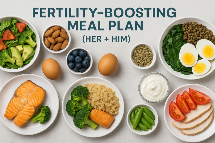 🥚 Fertility-Boosting Meal Plan (Her + Him)